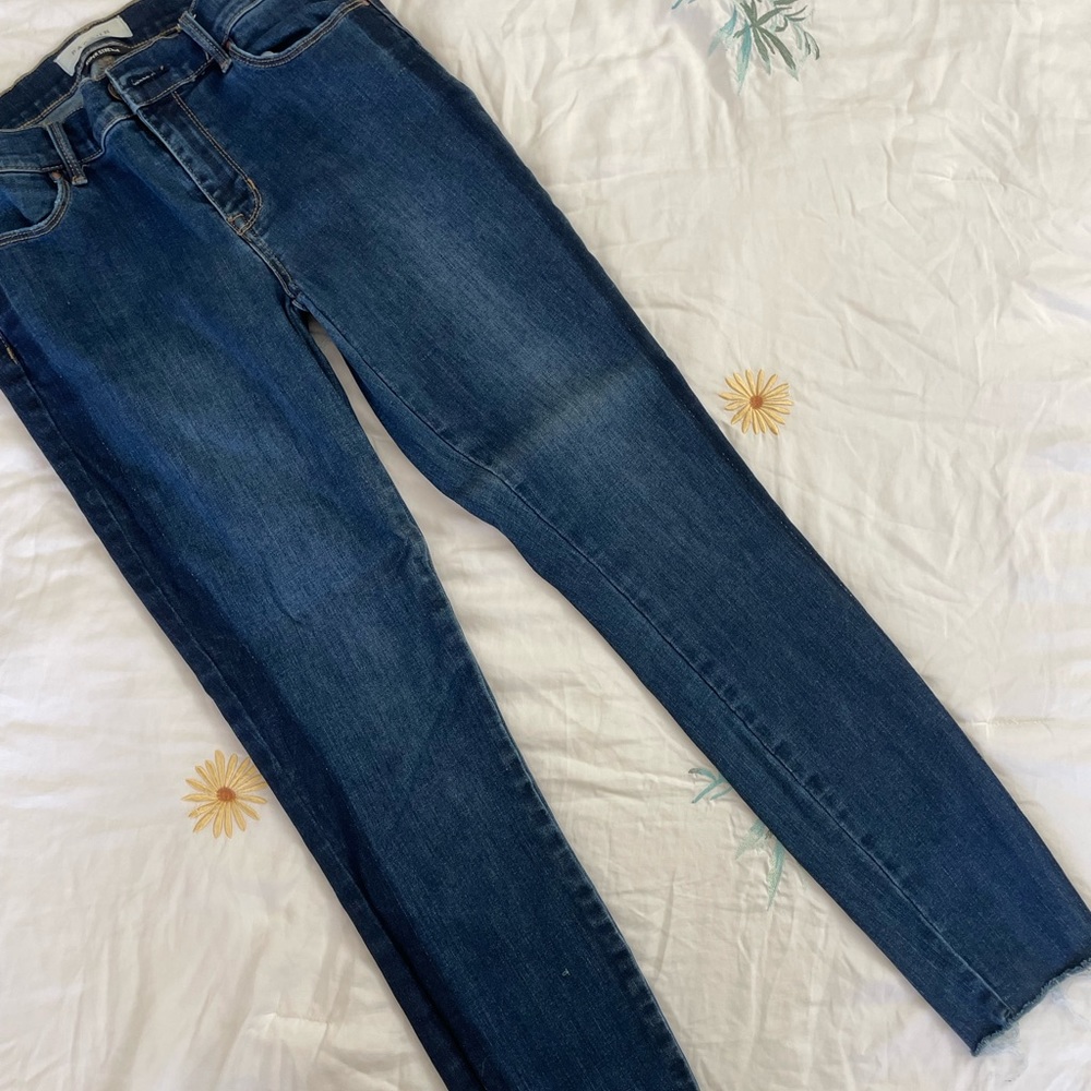 pacsun brentwood perfect fit jeggings in dark indigo